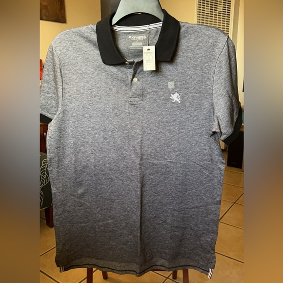 Express Other - Express Men's Lion Logo Oxford Pique Polo Shirt